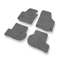 Tapetes de veludo para carros Skoda Yeti I (2009-2013) - Tapetes para carros cinza