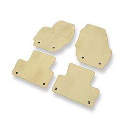 Tapetes de veludo para carros Volvo XC60 I SUV (2008-2017) - Tapetes para carros bege