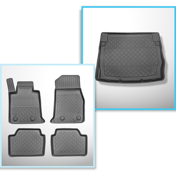 Conjunto de tapetes de bagageira e tapetes de carro feitos sob medida para BMW S