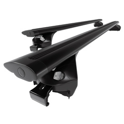 Suporte de tejadilho compatível com Lexus NX 300H SUV (2015-2021) - bagageiro preto - mala de teto - rack de barras - barras integradas - Alumínio