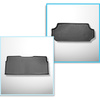 Conjunto de tapetes de bagageira e tapetes de carro feitos sob medida para Mercedes-Benz Vito BASE Tourer (10.2014-....) - para a terceira fileira de assentos; Versão longa (espaçamento entre eixos 3200 mm, comprimento do veículo 5140 mm); costas completa