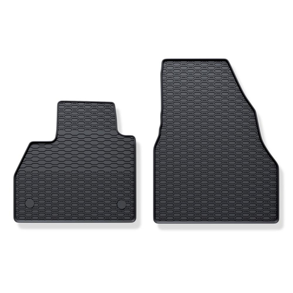 Tapetes de borracha para automóveis Renault Kangoo II Van (2008-2021) - preto - 2 pcs.