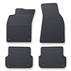 Tapetes de borracha para automóveis Audi A6 C6 Avant, Limusine (2004-2011) - preto - 4 pcs.