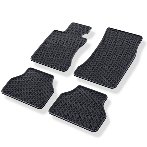Tapetes de borracha para automóveis BMW Série 5 E60, E61 Limusine, Touring (2003-2010) - preto - 4 pcs.