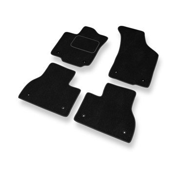 Tapetes de veludo para carros Volkswagen Phaeton Sedan (2002-2016) versão longa 