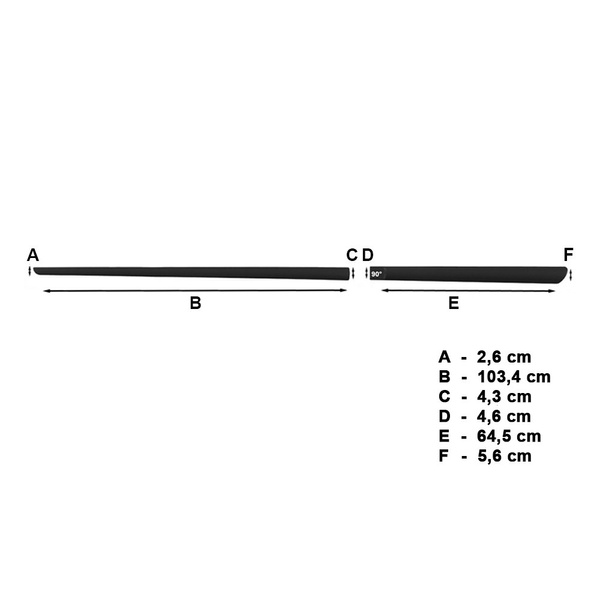 Fitas laterais compatíveis com Honda Civic Hatchback (5 portas) - (2006-2011)