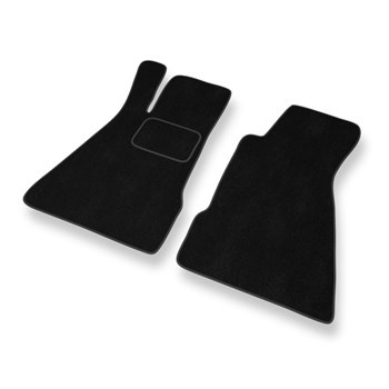 Tapetes de veludo para carros Smart Roadster I (2002-2006) - Tapetes para carros preta