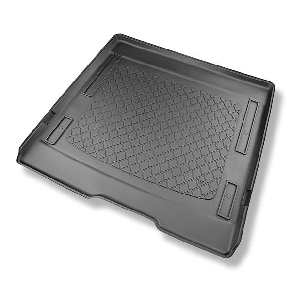 Tapete para a bagageira projetado para Volkswagen ID. Buzz Van (05.2022-....) - 5 lugares; distância entre eixos curtos; também com placa Multi-flex