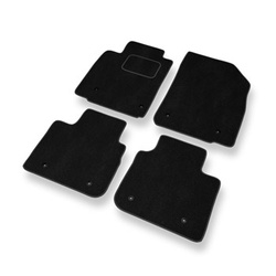 Tapetes de veludo para carros Lexus LS IV XF40 Sedan (2006-2010) - Tapetes para carros preta