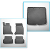 Conjunto de tapetes de bagageira e tapetes de carro feitos sob medida para BMW Série 5 E61 Touring (06.2004-2010)