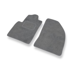 Tapetes de veludo para carros Ford Fiesta V Hatchback, Van (2002-2008) - Tapetes para carros cinza