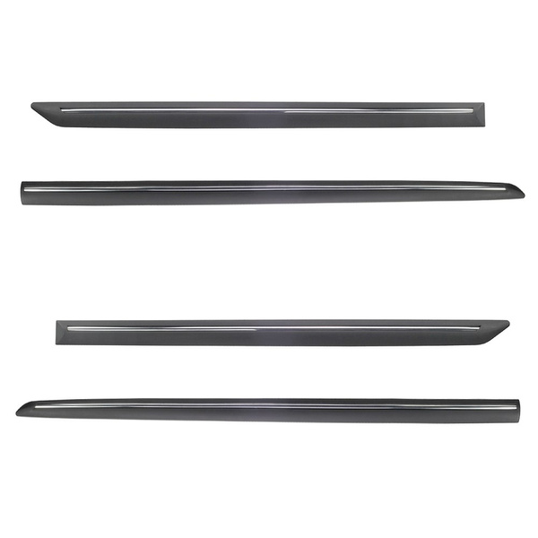 Fitas laterais compatíveis com Mercedes-Benz Classe E Sedan (2017-....) - (comprimento dos protetores: 1070mm; 840mm)