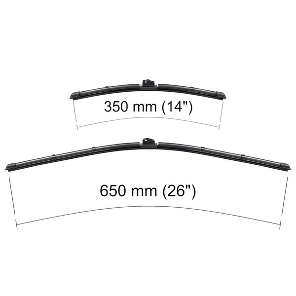 Escovas limpa-vidros para pára-brisas para Opel Mokka SUV (09.2012-2017) - planas