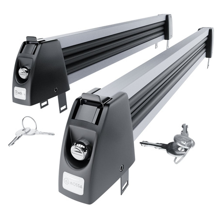 Porta-esquis de tejadilho - Ski rack M-7703s - prata - para 3 pares de esquis ou 2 pranchas de snowboard