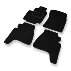 Tapetes de veludo para carros Daewoo Musso SUV (1995-2005) - Tapetes para carros preta