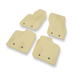 Tapetes de veludo para carros Volvo V40 I Combo (1995-2004) - Tapetes para carros bege