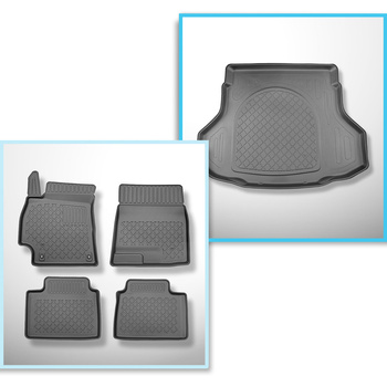 Conjunto de tapetes de bagageira e tapetes de carro feitos sob medida para Hyund