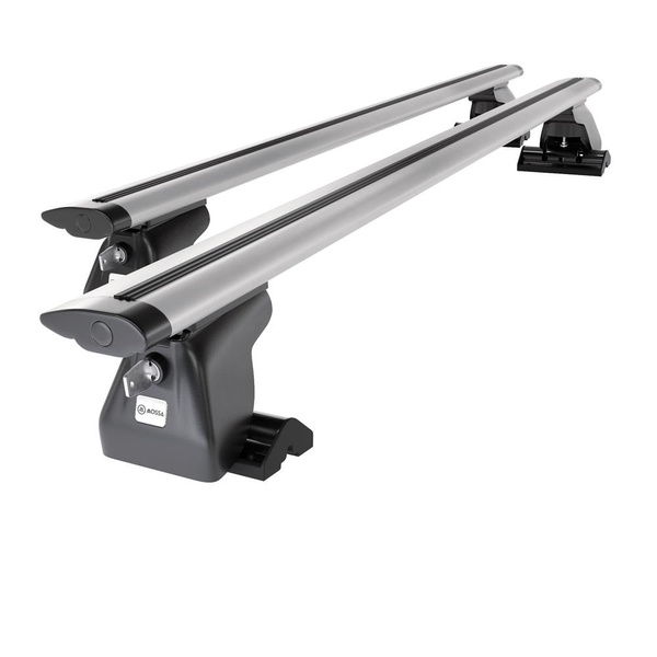 Suporte de tejadilho compatível com Peugeot Expert III Van (2016-....) - bagageiro prata - mala de teto - rack de barras - pontos de montagem - Alumínio