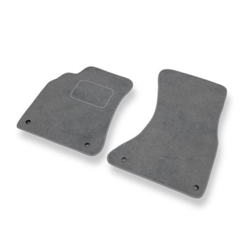 Tapetes de veludo para carros Audi A4 IV B8 (2008-2015) - Tapetes para carros cinza