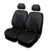 Conjunto de capas para bancos de carro Volkswagen Caddy III Cargo (2004-2015) apenas assentos dianteiros - dois individuais - preto