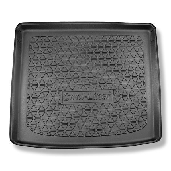 Tapete para a bagageira projetado para Audi Q3 F3 SUV (08.2018-....) - parte superior do porta-malas (soleira plana); base móvel na posição mais alta; também para a versão Quattro