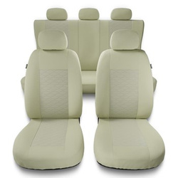 Capas de carro universais para Seat Ibiza I, II, III, IV, V (1984-2019) - Tipo 3 (bege)