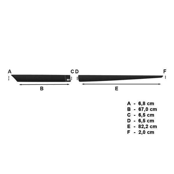 Fitas laterais compatíveis com Chevrolet Spark Hatchback (2009-2015)