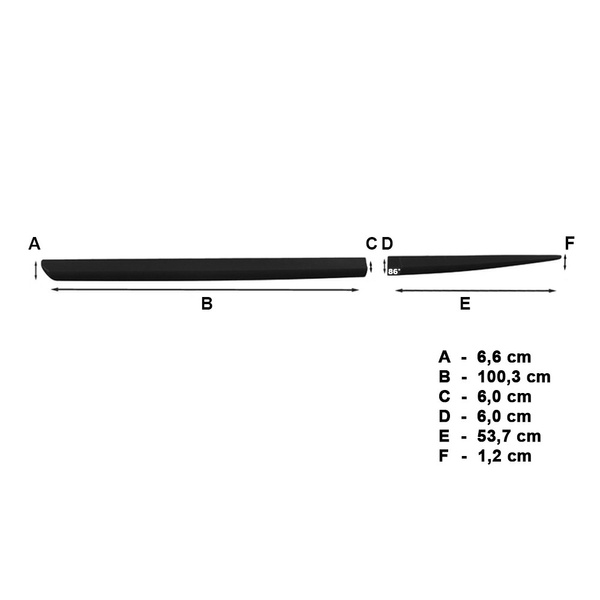 Fitas laterais compatíveis com Ford Fiesta VII Hatchback (5 portas) - (2008-2017) - (comprimento dos protetores: 1003mm; 537mm)