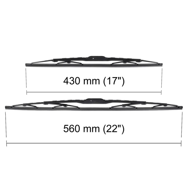 Escovas limpa-vidros para pára-brisas para Mazda 2 III Hatchback, Berlină (10.2014-2023) - standard