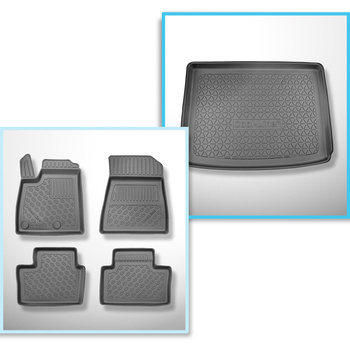 Conjunto de tapetes de bagageira e tapetes de carro feitos sob medida para Renau