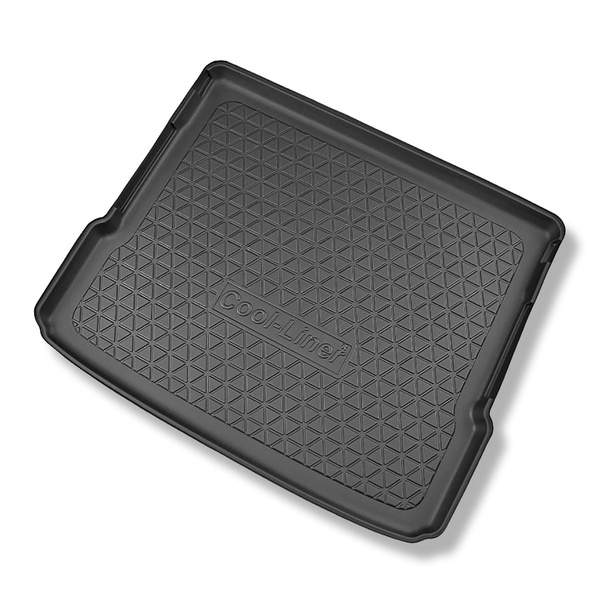 Tapete para a bagageira projetado para Mercedes-Benz GLB X247 SUV (11.2019-....) - 5 lugares; parte superior do porta-malas; base móvel na posição mais alta; 7 lugares - terceira fileira inclinada