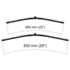 Escovas limpa-vidros para pára-brisas para Ford Explorer V SUV (09.2010-2016) - planas