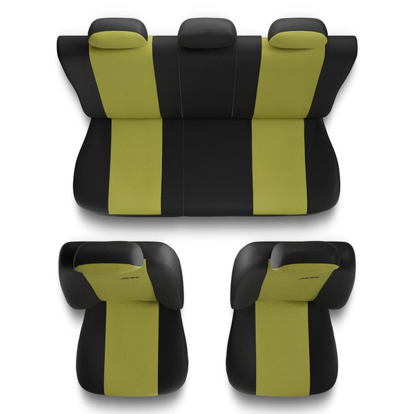 Capas de carro universais para Renault Megane I, II, III, IV (1995-....) - amarelo