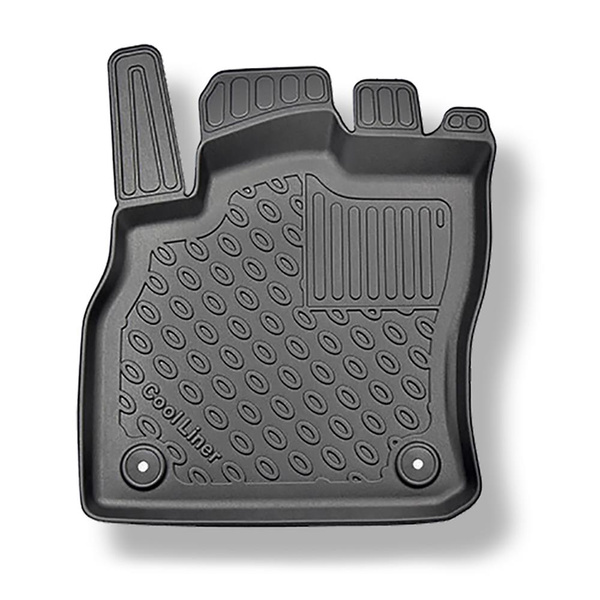 Conjunto de tapetes de bagageira e tapetes de carro feitos sob medida para Audi Q3 Sportback (09.2019-....) - também com tração híbrida TFSI e Plug-in Hybrid; parte superior do porta-malas (com base multifuncional)