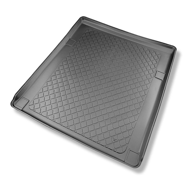 Conjunto de tapetes de bagageira e tapetes de carro feitos sob medida para Peugeot Rifter Van (06.2018-....) - 5 lugares; longa distância entre eixos; também para a versão elétrica