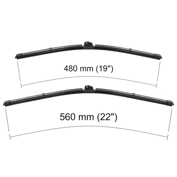 Escovas limpa-vidros para pára-brisas para Dacia Logan II Minivan, Pick-Up, Sedan (03.2015-2020) - planas