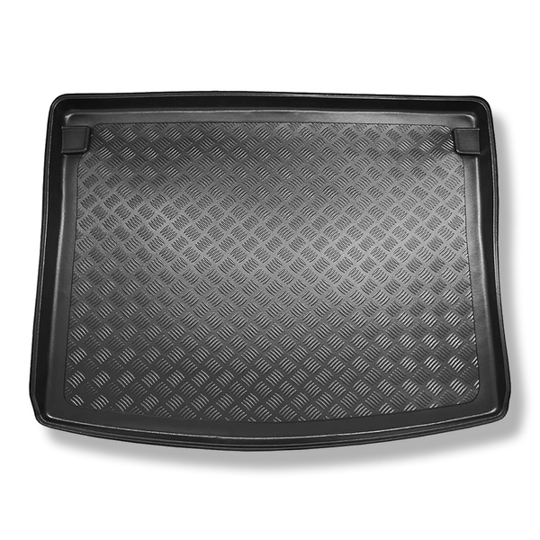 Tapete para a bagageira projetado para Volkswagen Caddy Startline Combo (2003-10.2020) - 5 lugares; chapa de metal nas paredes laterais do porta-malas
