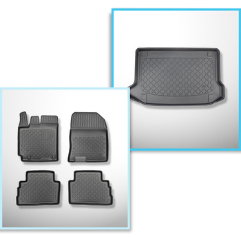 Conjunto de tapetes de bagageira e tapetes de carro feitos sob medida para Hyund