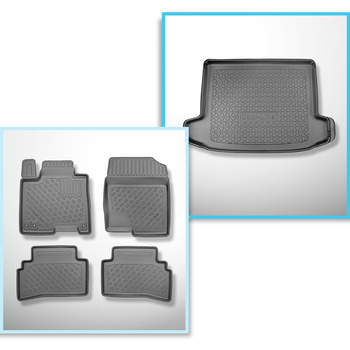 Conjunto de tapetes de bagageira e tapetes de carro feitos sob medida para Hyund