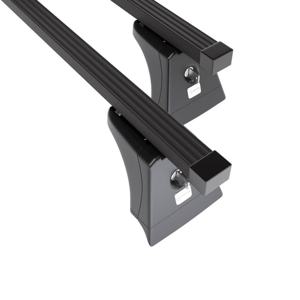 Suporte de tejadilho compatível com Opel Meriva A Minivan (2003-2009) - bagageiro preto - mala de teto - rack de barras - pontos de montagem - Aço