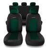 Capas de carro universais para Mercedes-Benz Classe A W168, W169 (1997-2012) - verde