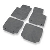 Tapetes de veludo para carros Audi A3 I 8L Hatchback (1996-2003) - Tapetes para carros cinza