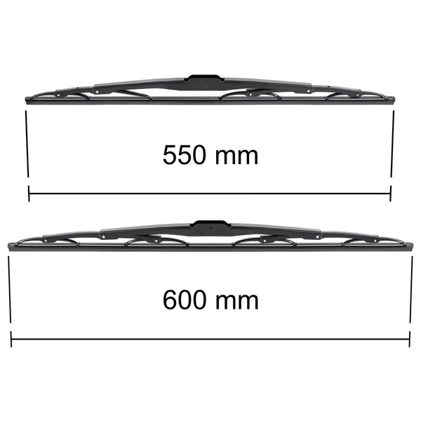 Escovas limpa-vidros para pára-brisas para Mercedes-Benz Sprinter I Van (1995-2006) - standard