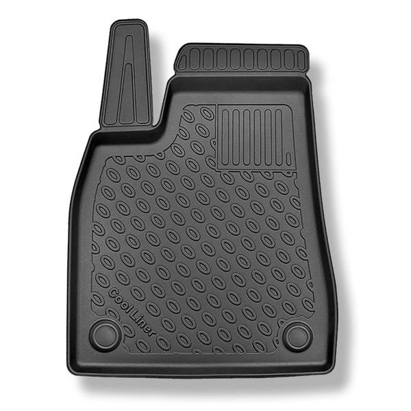 Conjunto de tapetes de bagageira e tapetes de carro feitos sob medida para Tesla Model X SUV (10.2016-12.2020) - 6/7 lugares; conjunto dianteiro; porta-malas dianteiro