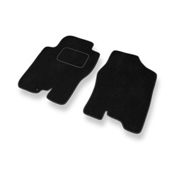Tapetes de veludo para carros Nissan Navara D40 Pick-Up (2005-2014) - Tapetes para carros preta
