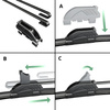 Escovas limpa-vidros para pára-brisas para Audi 100 Avant, Sedan (1990-1994) - planas