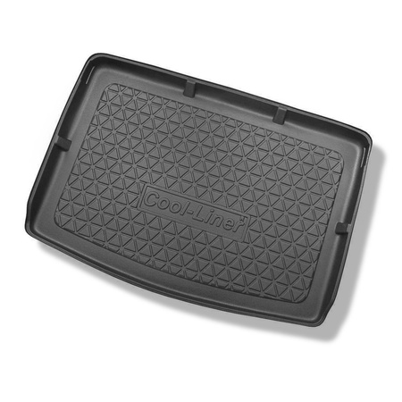 Tapete para a bagageira projetado para Volkswagen Golf Plus VI 5K Minivan (04.2009-2012) - fileira traseira dos bancos deslocada para trás o máximo possível; parte superior do porta-malas