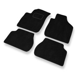 Tapetes de veludo para carros Kia Rio I Combo, Sedan (2000-2005) - Tapetes para carros preta