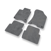 Tapetes de veludo para carros Renault Laguna II (2000-2007) - Tapetes para carros cinza