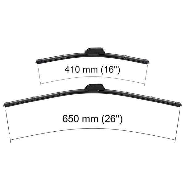Escovas limpa-vidros para pára-brisas para Hyundai Tucson II SUV (06.2015-2020) - planas